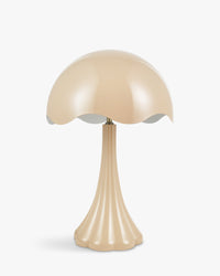 Lampe de table Tulipe brillante - Beige