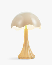 Lampe de table Tulipe brillante - Beige