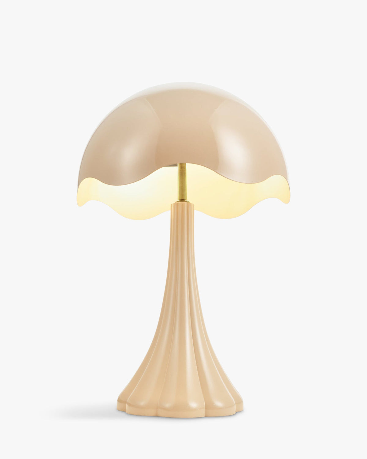 Lampe de table Tulipe brillante - Beige
