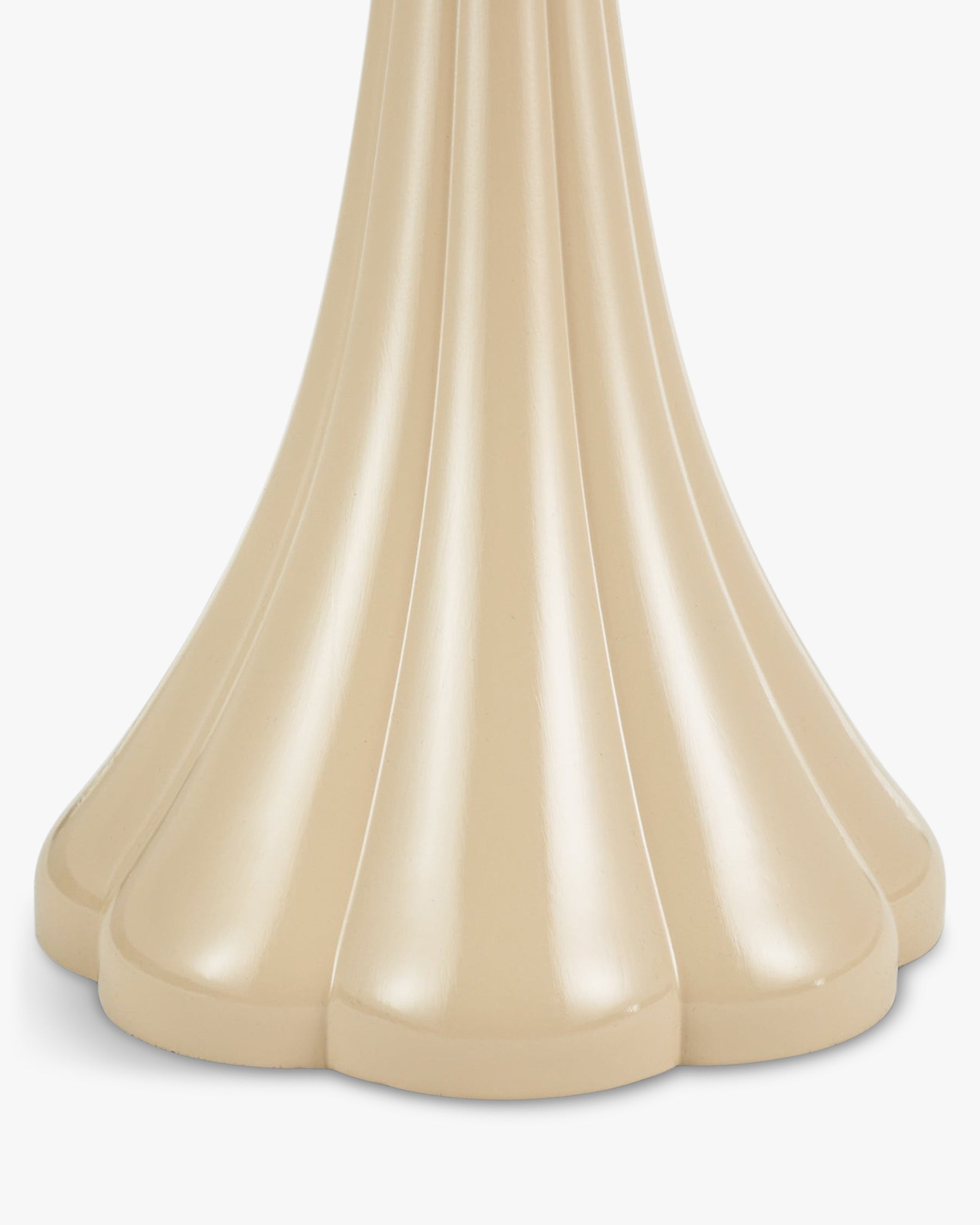 Lampe de table Tulipe brillante - Beige