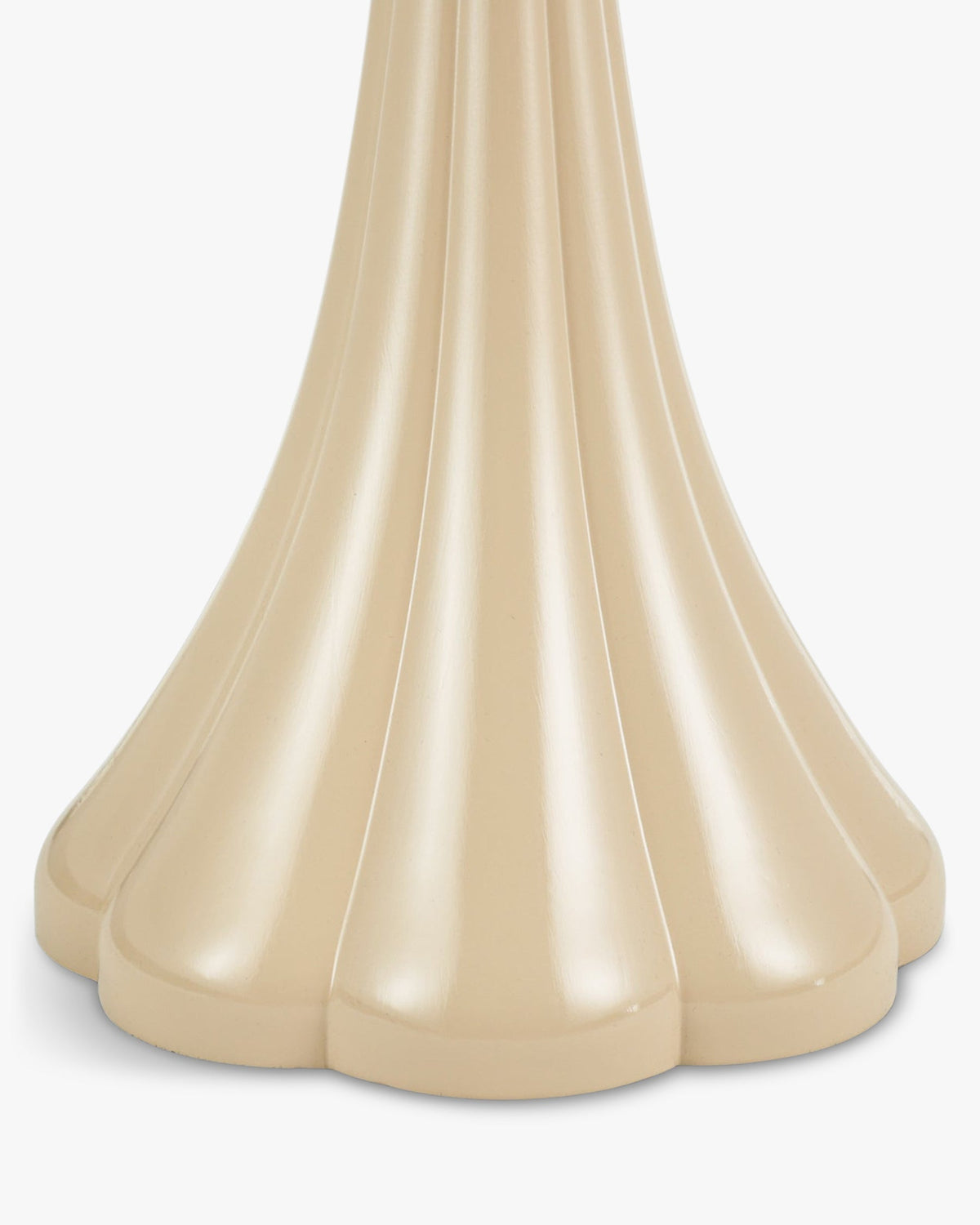Lampe de table Tulipe brillante - Beige