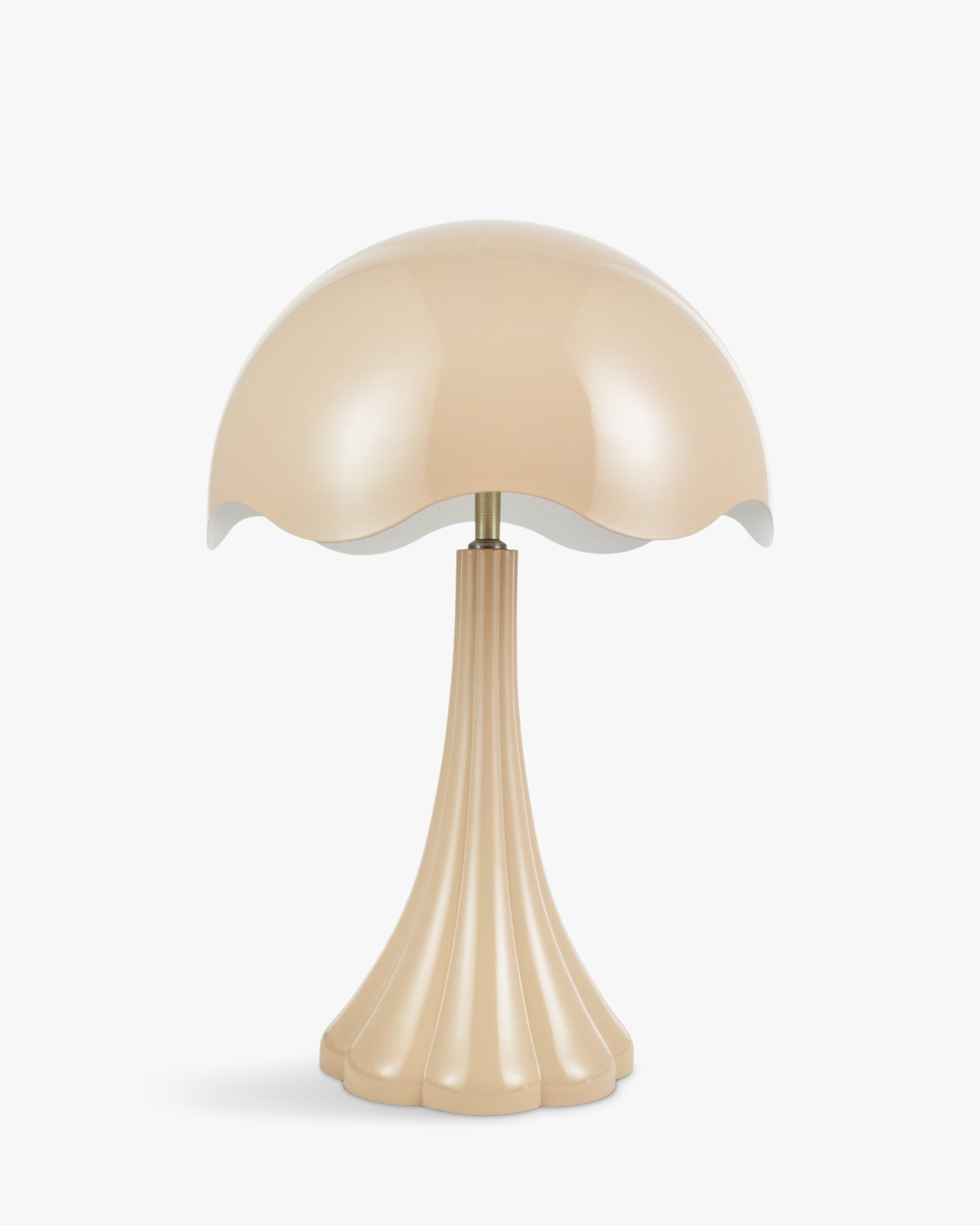 Lampe de table Tulipe brillante - Beige