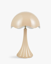 Lampe de table Tulipe brillante - Beige