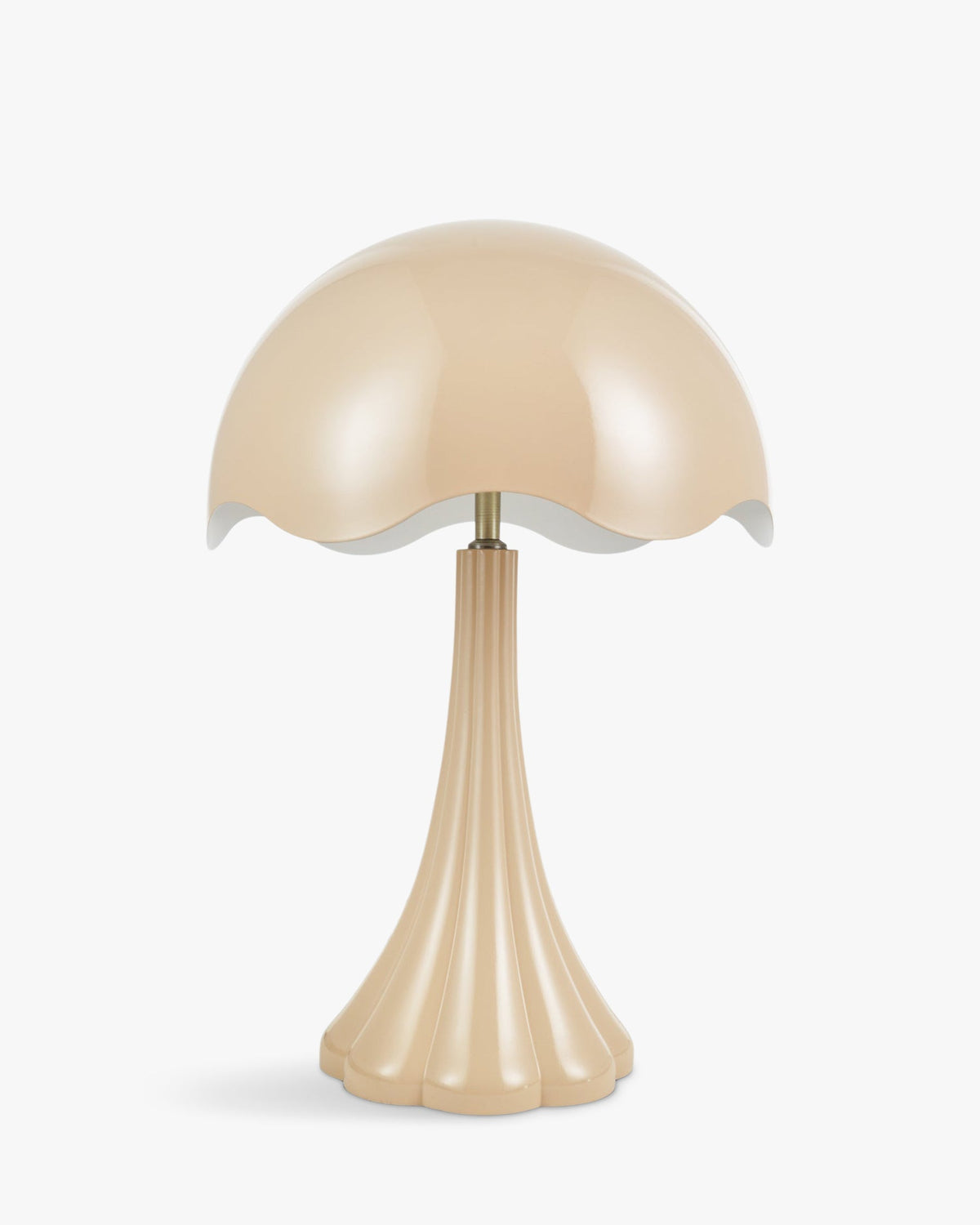 Lampe de table Tulipe brillante - Beige
