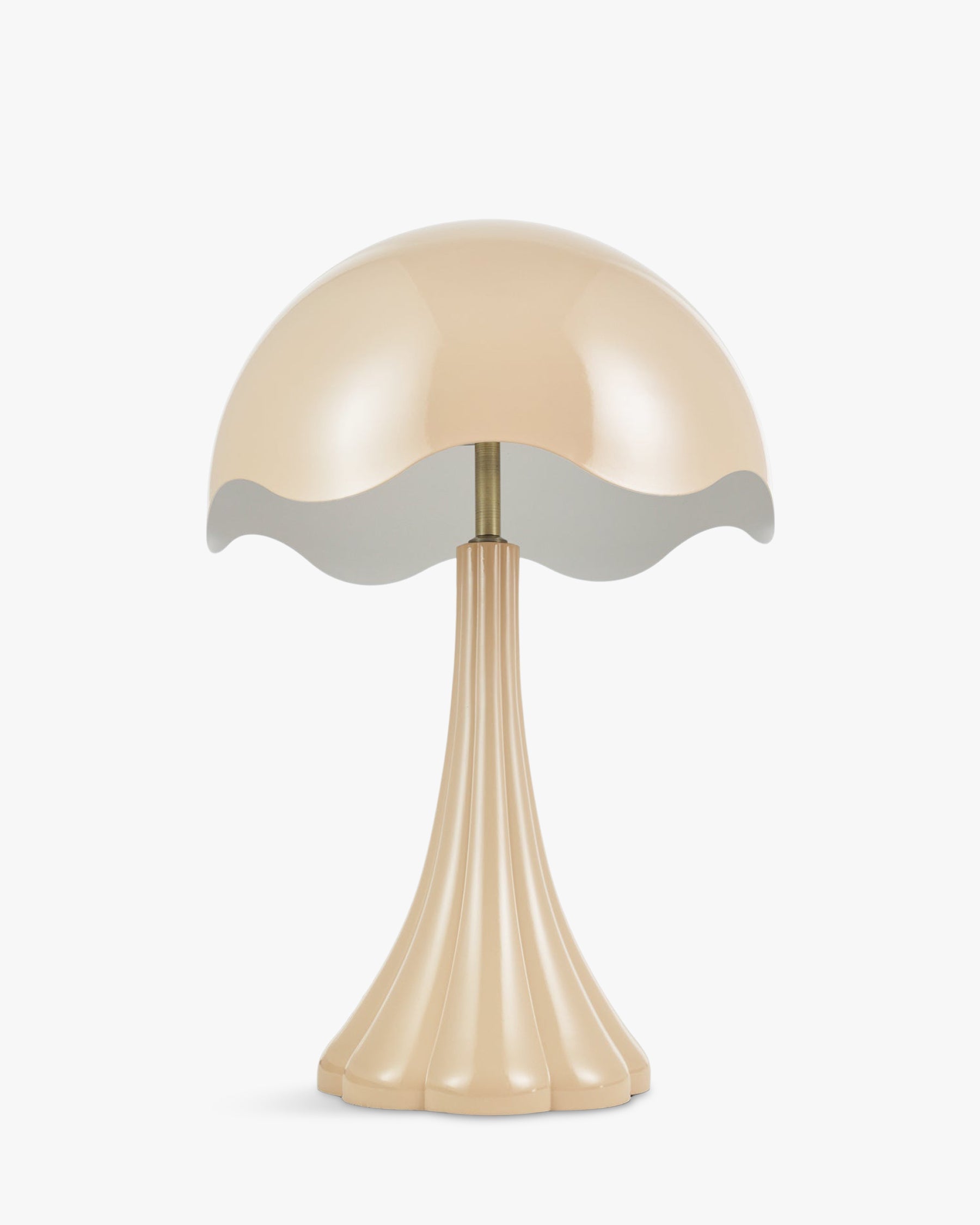 Lampe de table Tulipe brillante - Beige