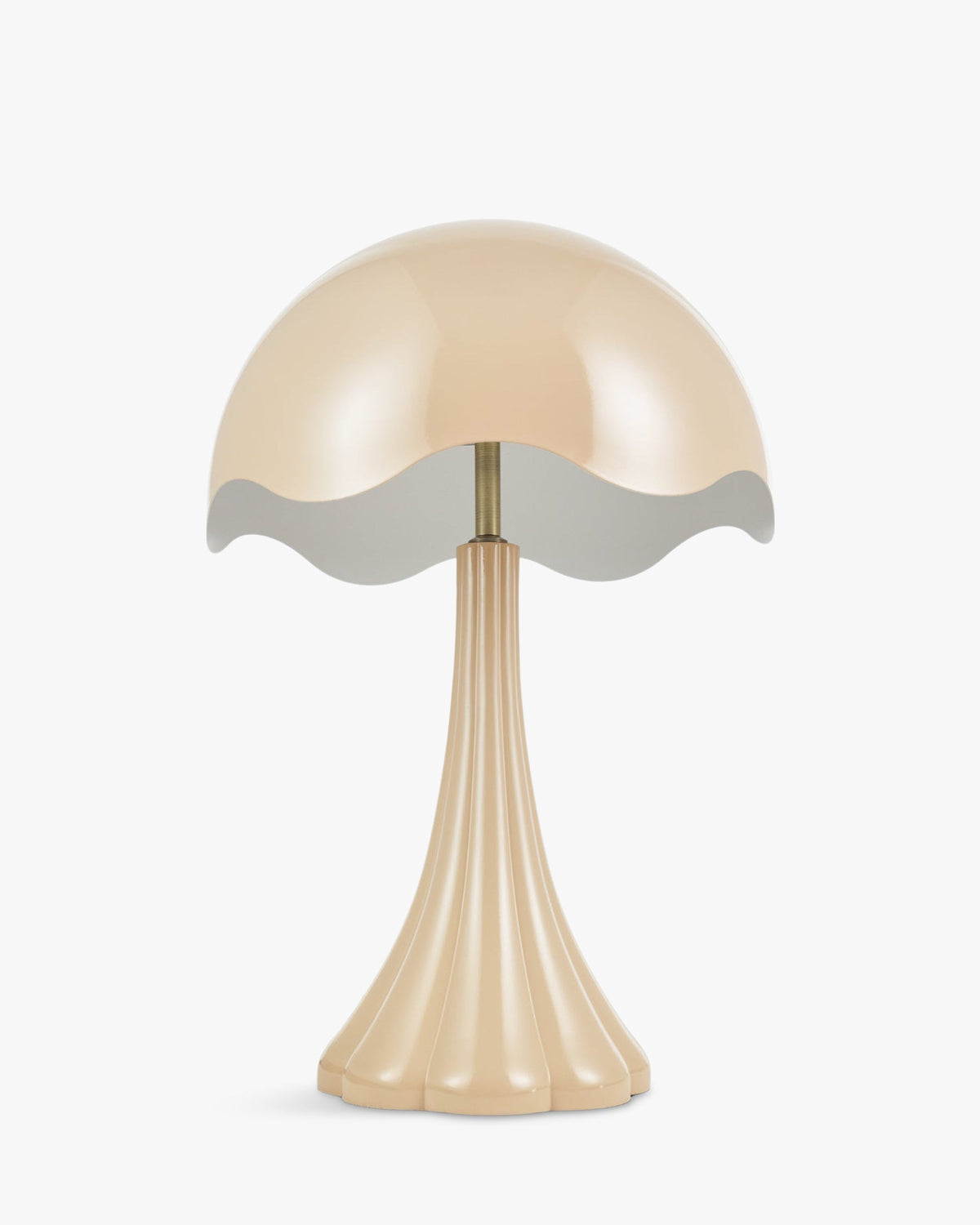 Lampe de table Tulipe brillante - Beige