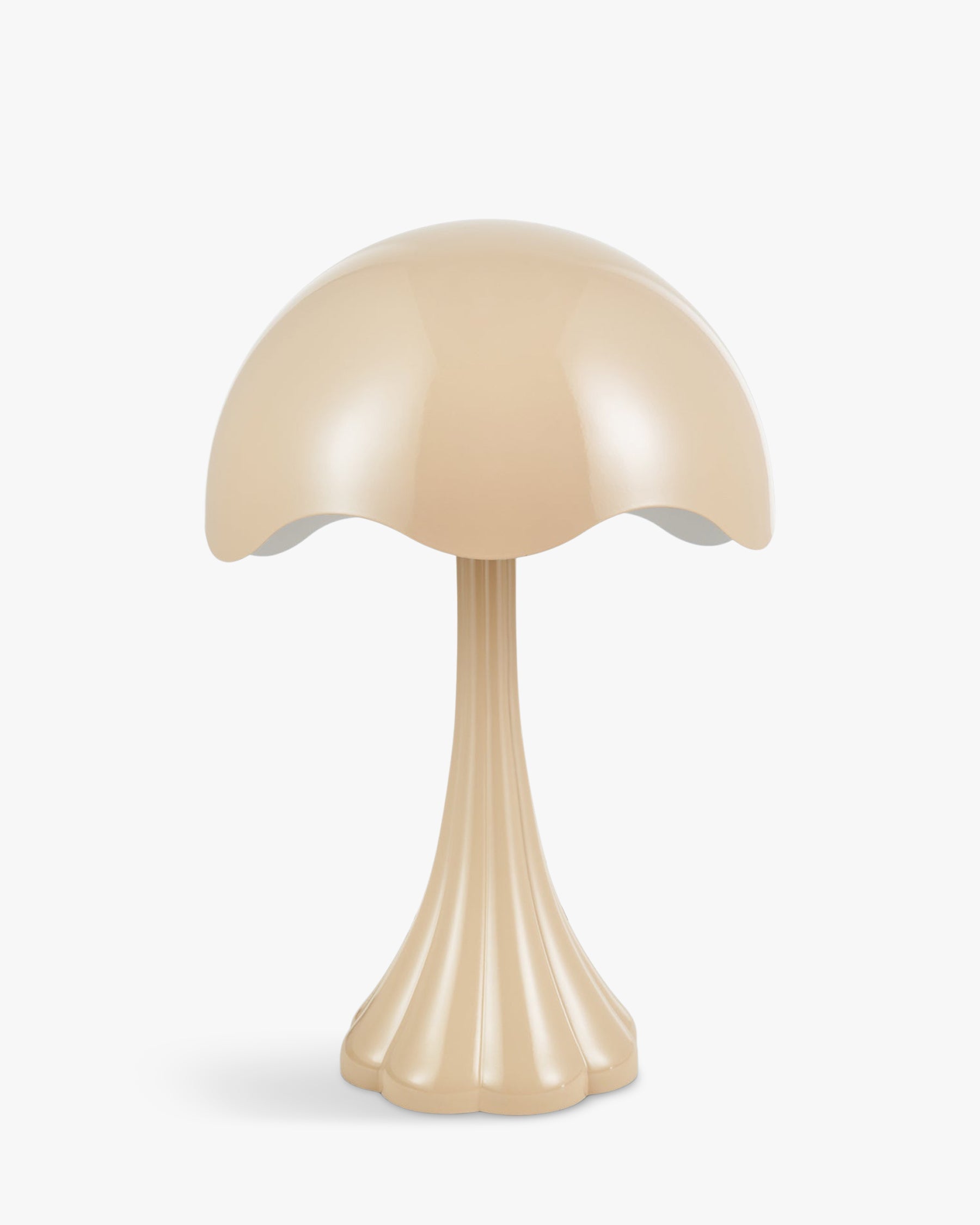 Lampe de table Tulipe brillante - Beige