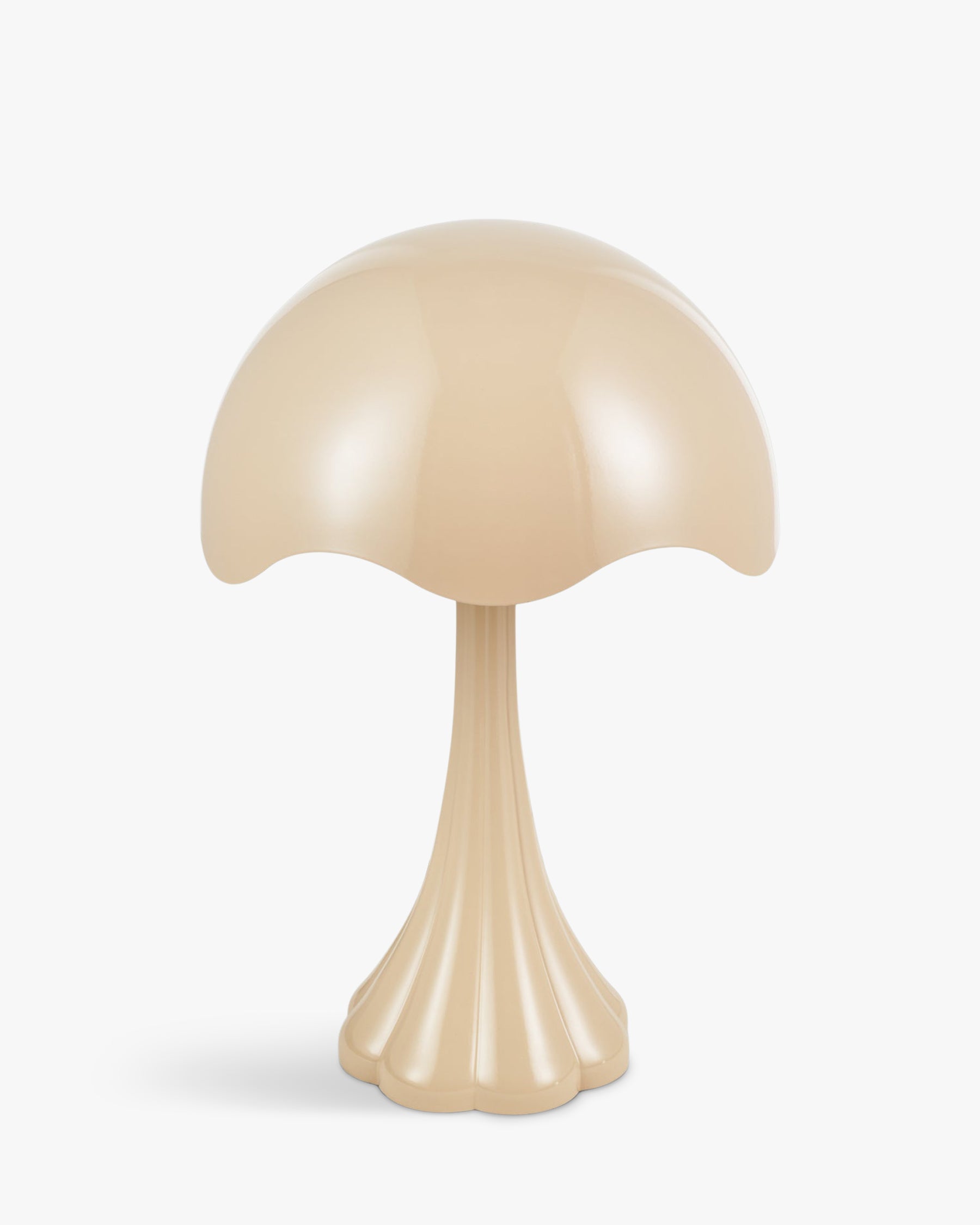 Lampe de table Tulipe brillante - Beige
