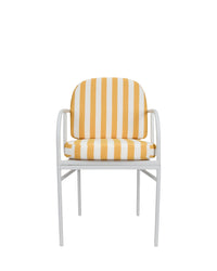 Chaise de jardin Lampedusa - Jaune Rayé