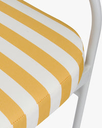 Chaise de jardin Lampedusa - Jaune Rayé