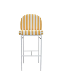 Tabouret de bar de jardin Lampedusa - Jaune Rayé