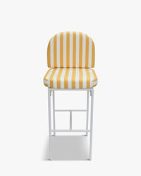 Tabouret de bar de jardin Lampedusa - Jaune Rayé