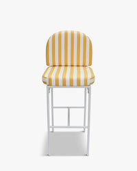Tabouret de bar de jardin Lampedusa - Jaune Rayé