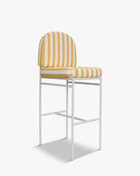 Tabouret de bar de jardin Lampedusa - Jaune Rayé
