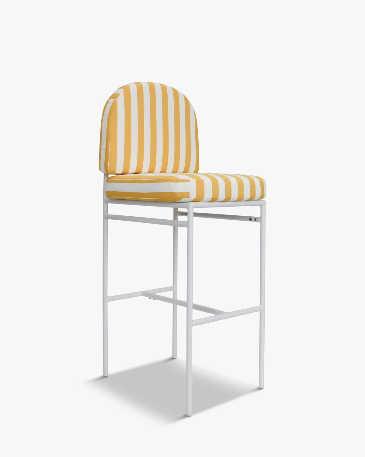 Tabouret de bar de jardin Lampedusa - Jaune Rayé