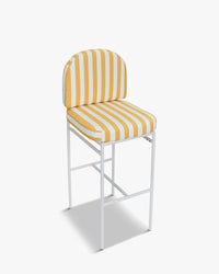 Tabouret de bar de jardin Lampedusa - Jaune Rayé