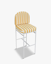 Tabouret de bar de jardin Lampedusa - Jaune Rayé