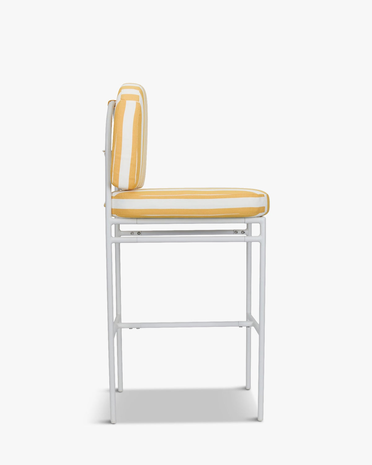 Tabouret de bar de jardin Lampedusa - Jaune Rayé