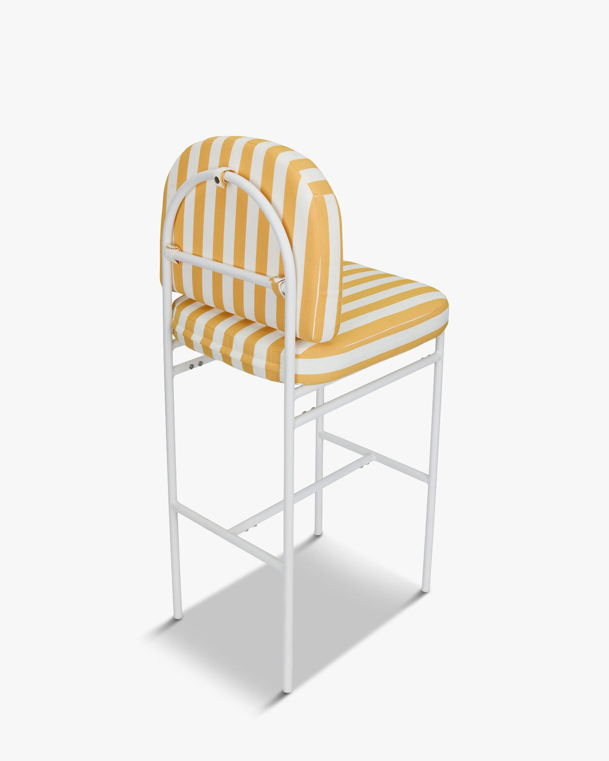 Tabouret de bar de jardin Lampedusa - Jaune Rayé