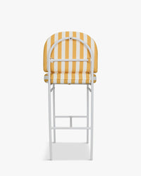 Tabouret de bar de jardin Lampedusa - Jaune Rayé