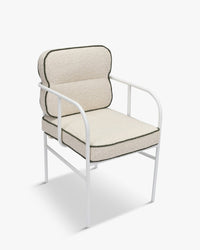 Chaise de jardin Maddalena - Beige Bouclé