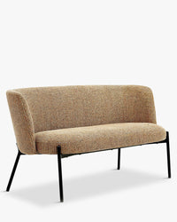 Banquette 2 places Ray - Tweed Jaune Miami