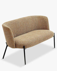 Banquette 2 places Ray - Tweed Jaune Miami