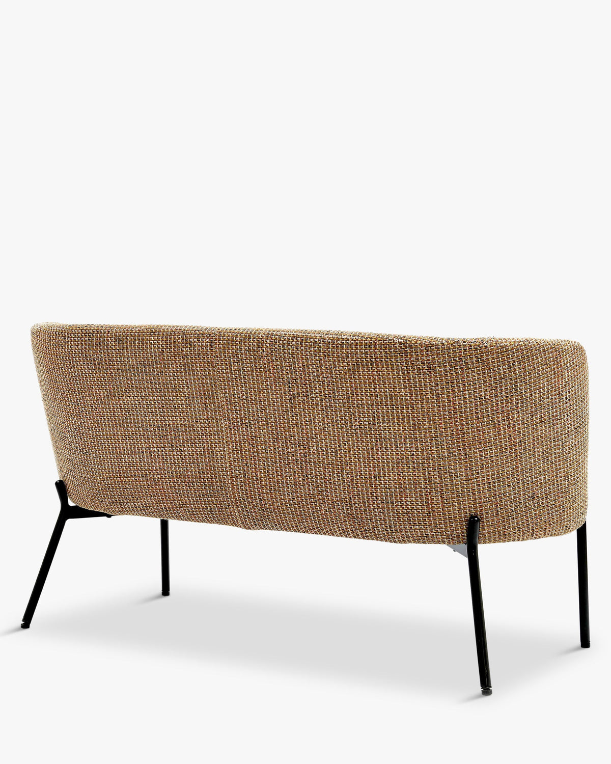 Banquette 2 places Ray - Tweed Jaune Miami