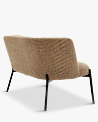 Banquette 2 places Ray - Tweed Jaune Miami