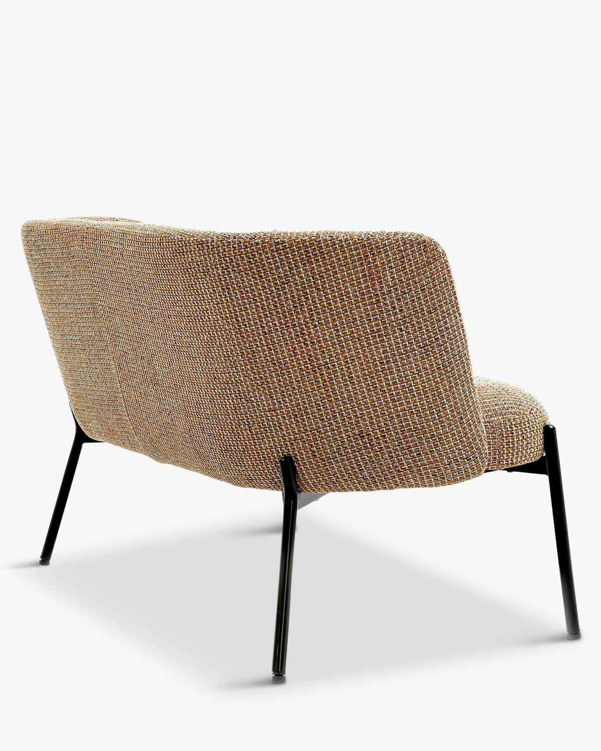 Banquette 2 places Ray - Tweed Jaune Miami