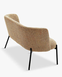 Banquette 2 places Ray - Tweed Jaune Miami