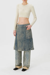 PRIX MARQUE : 250€_Grey Denim Jupe - Grey Denim
