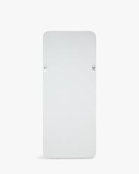 Miroir organique Papeete en velours teddy - Blanc