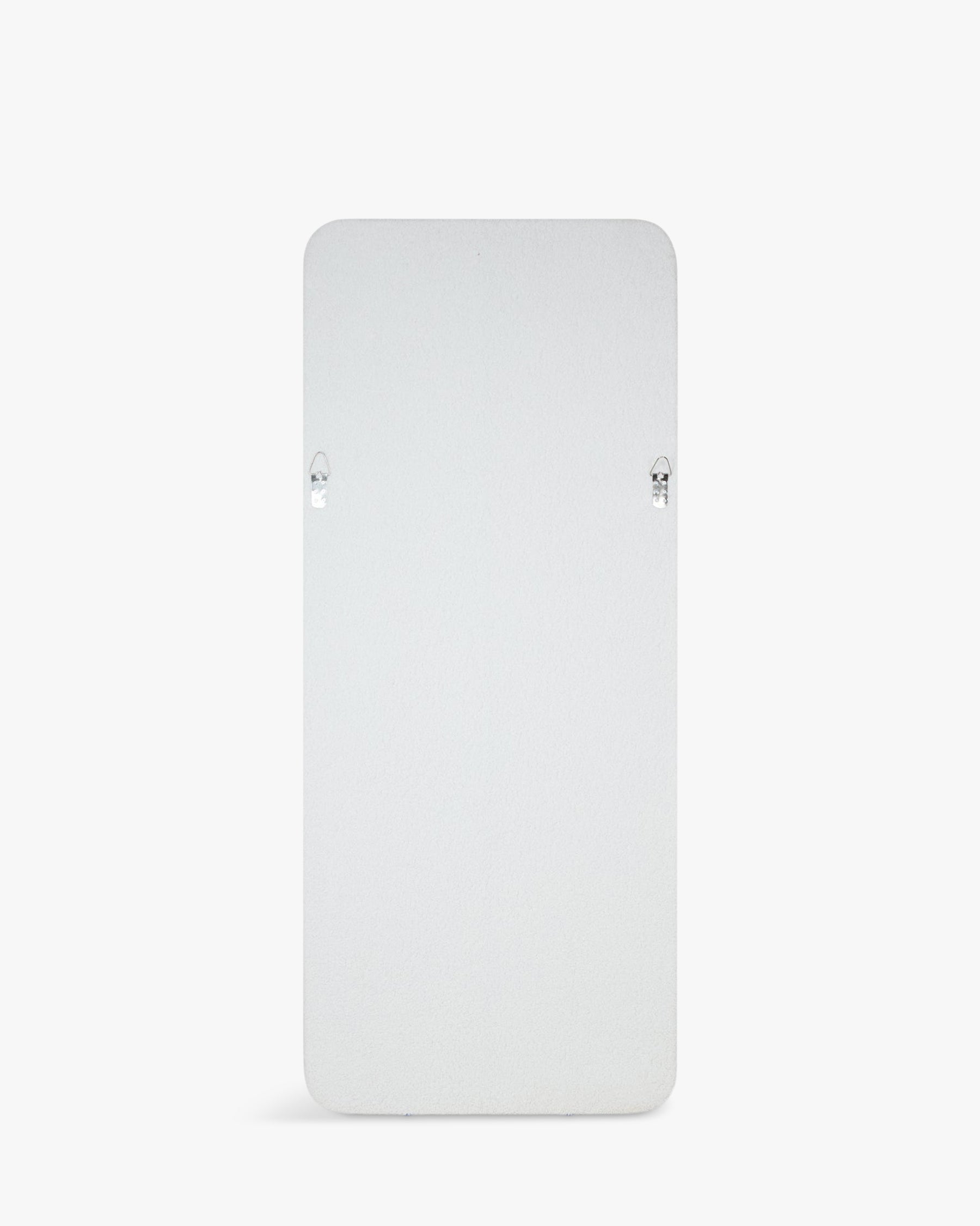 Miroir organique Papeete en velours teddy - Blanc