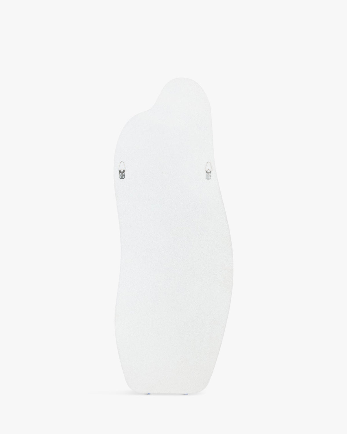 Miroir organique Mahina en velours teddy - Blanc