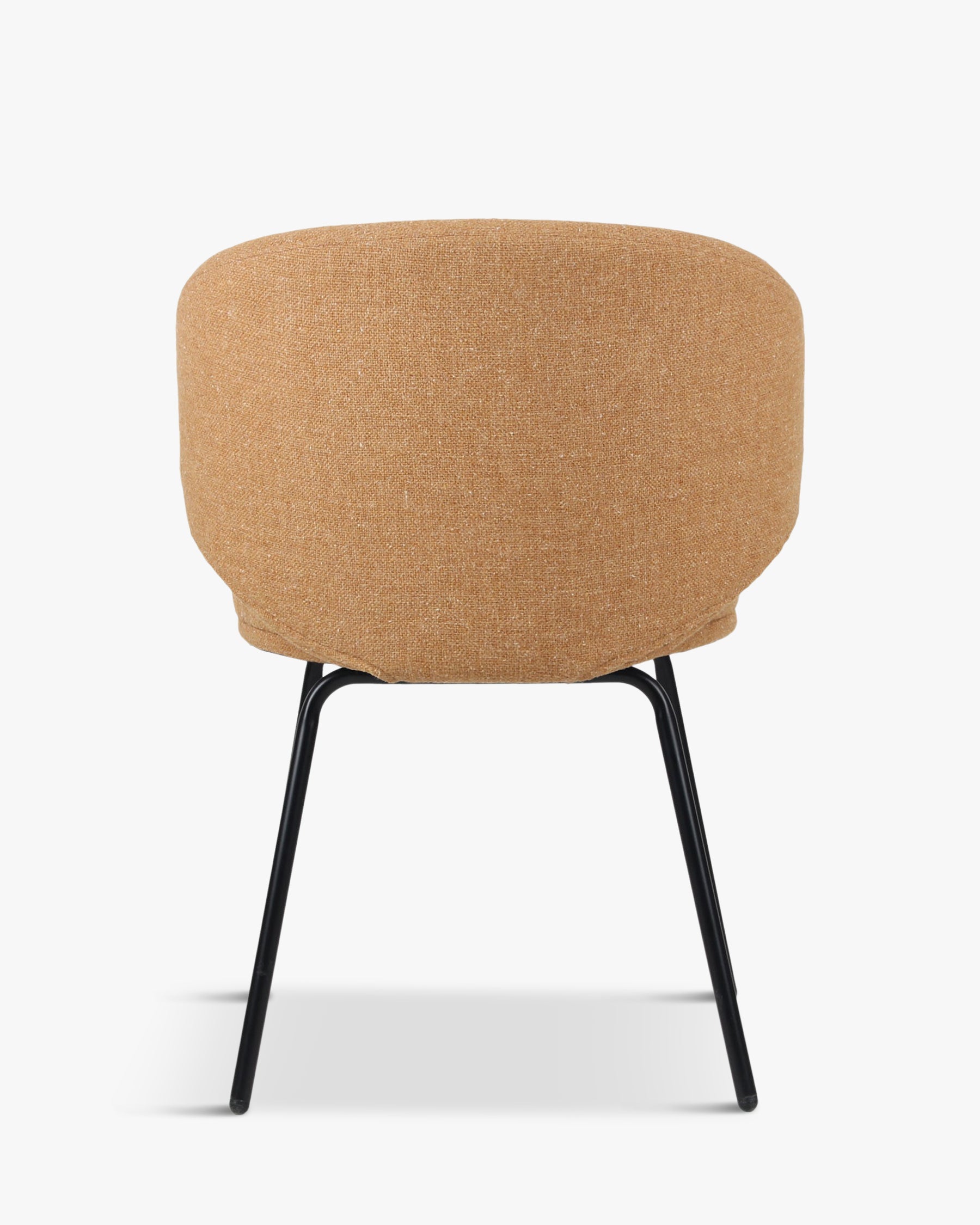 Chaise Savio en tissu texturé - Camel sable