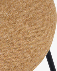 Chaise Savio en tissu texturé - Camel sable