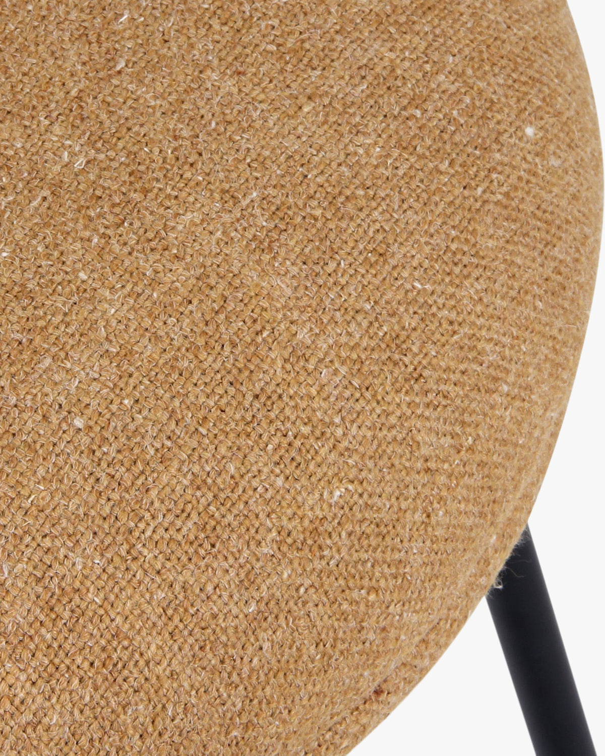 Chaise Savio en tissu texturé - Camel sable