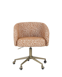 Chaise de bureau rotative Volta - Marron Pixel