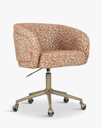 Chaise de bureau rotative Volta - Marron Pixel