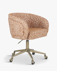 Chaise de bureau rotative Volta - Marron Pixel