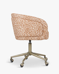 Chaise de bureau rotative Volta - Marron Pixel