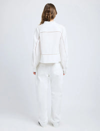 Blouse Grayson à col V - Black