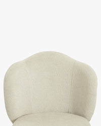 Chaise Aero en tissu crêpé - Blanc crêpé