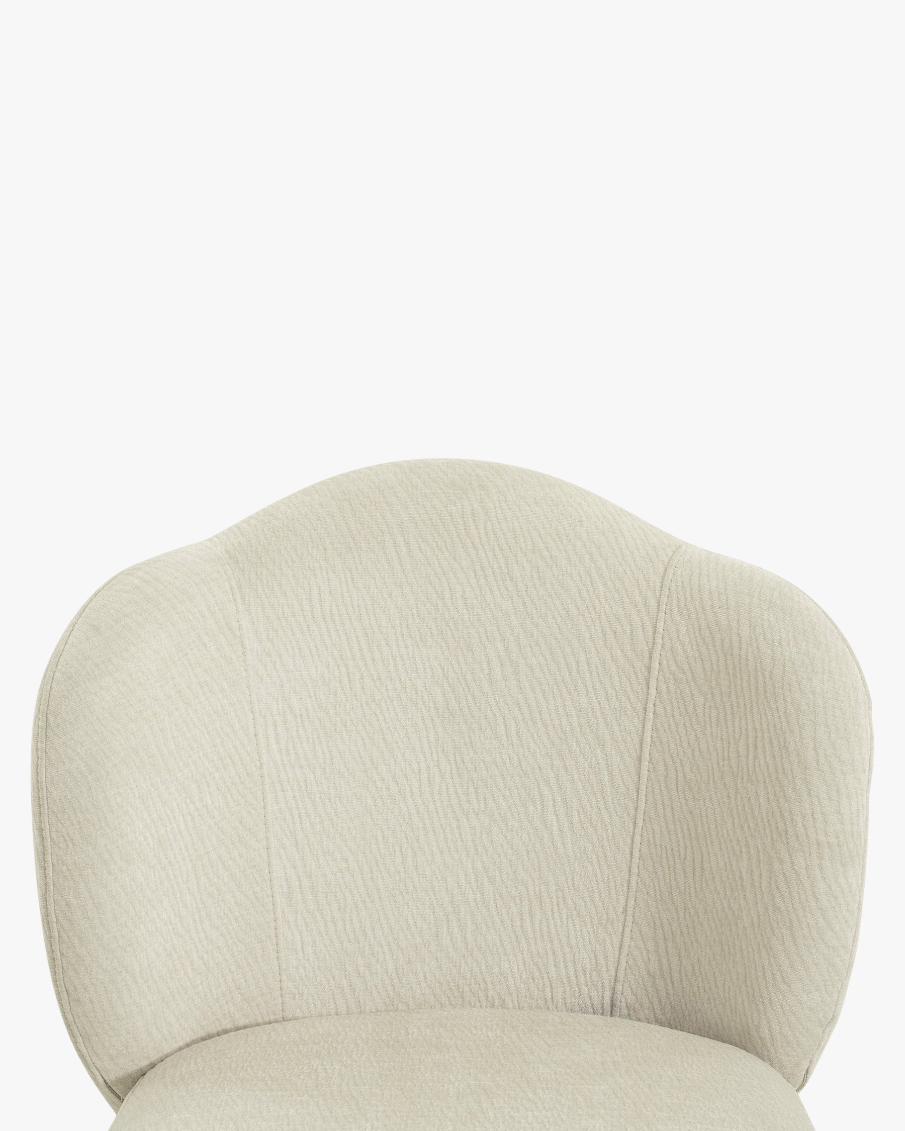 Chaise Aero en tissu crêpé - Blanc crêpé