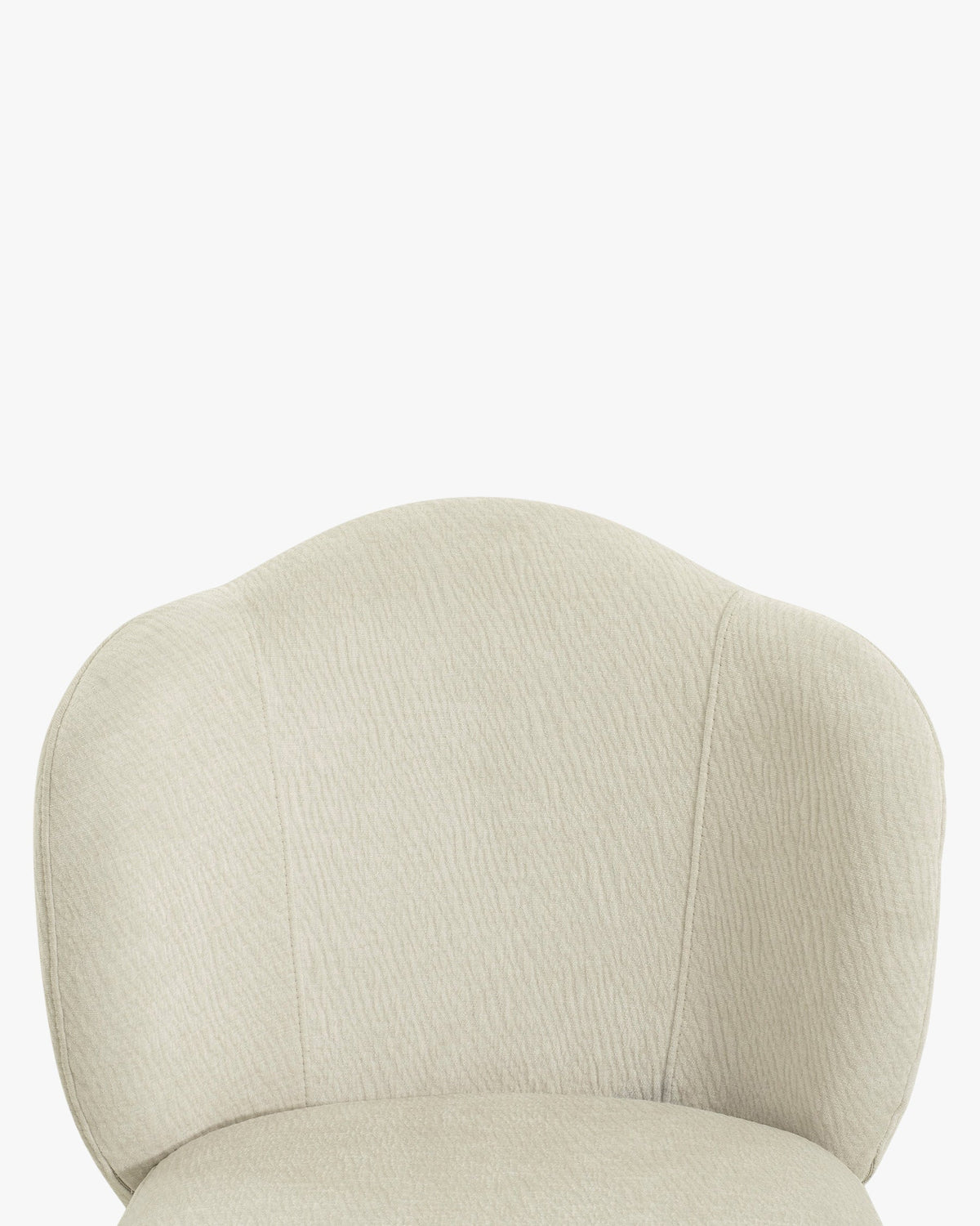 Chaise Aero en tissu crêpé - Blanc crêpé