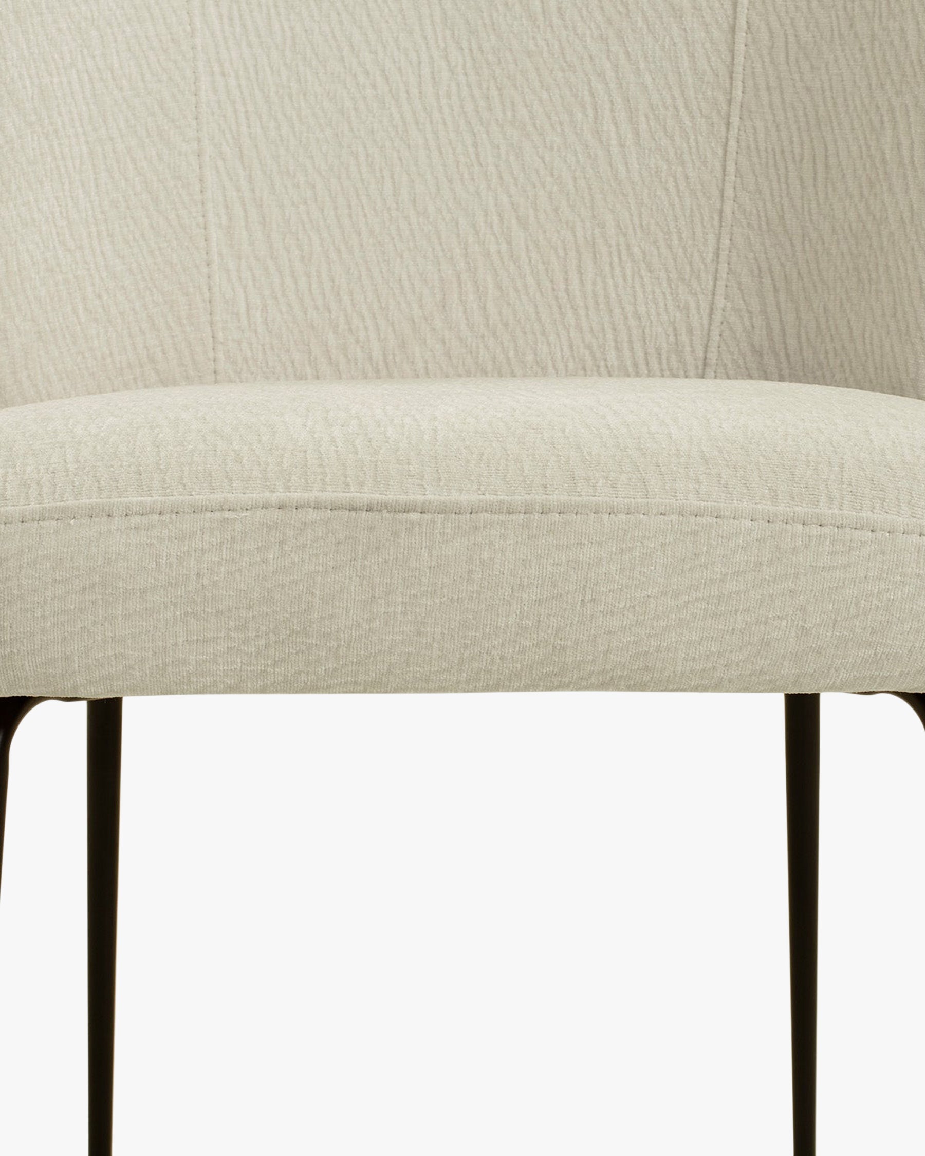Chaise Aero en tissu crêpé - Blanc crêpé