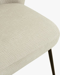 Chaise Aero en tissu crêpé - Blanc crêpé