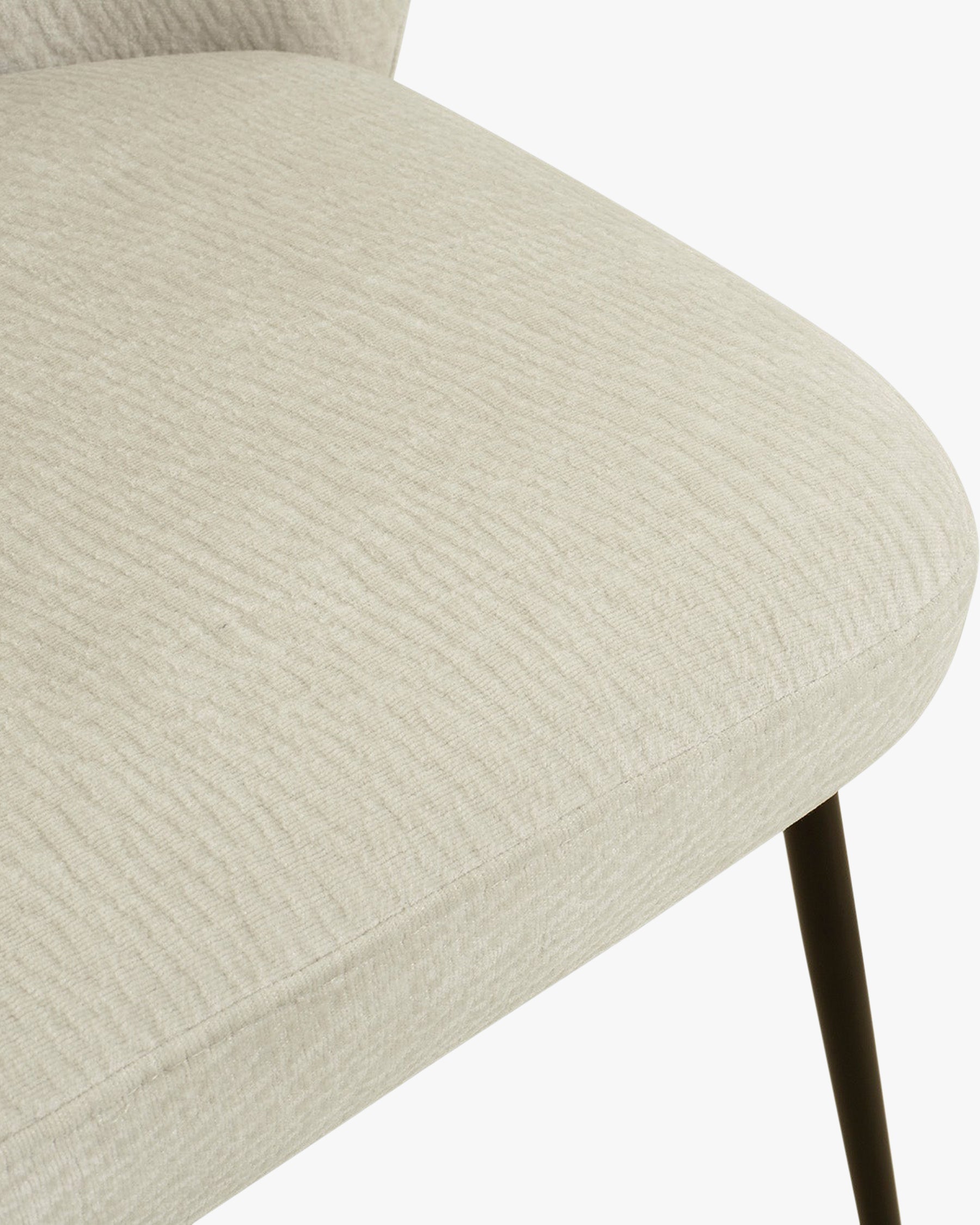 Chaise Aero en tissu crêpé - Blanc crêpé