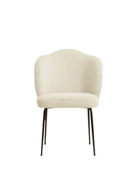Chaise Aero en tissu crêpé - Blanc crêpé